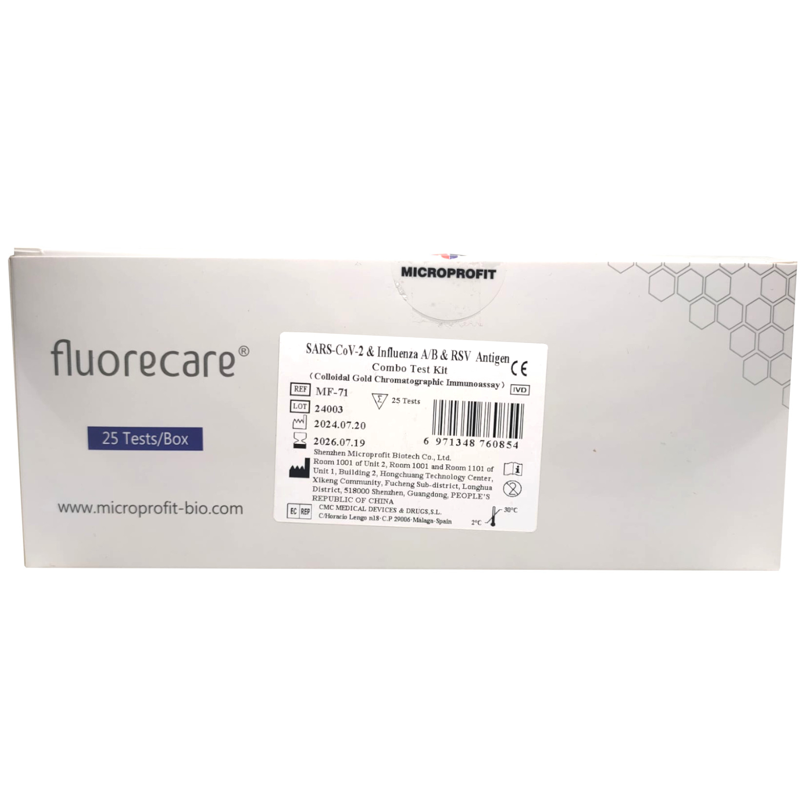 Fluorecare 4w1 — bok opakowania z kodem EAN