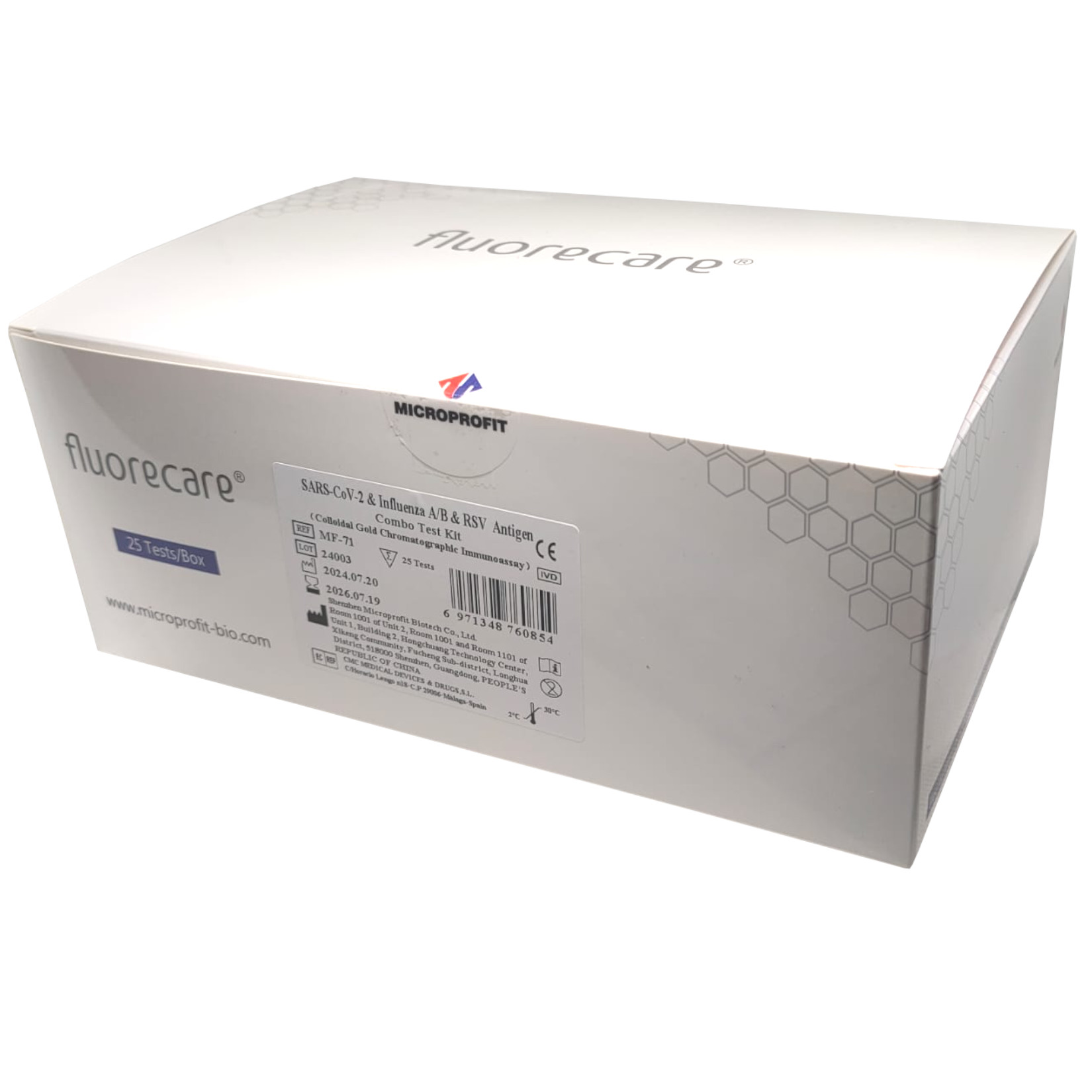 Fluorecare 4w1 — przód/główne ujęcie pudełka (25 szt.)
