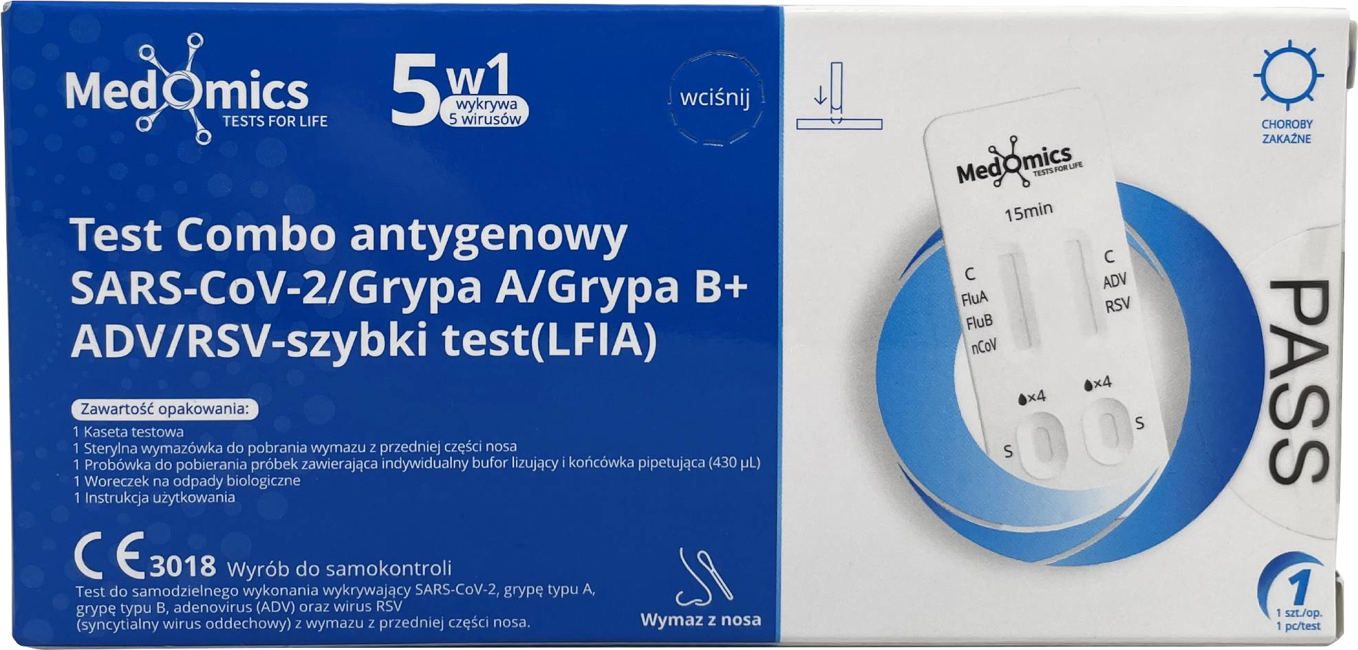 Medomics 5w1 – test do samokontroli