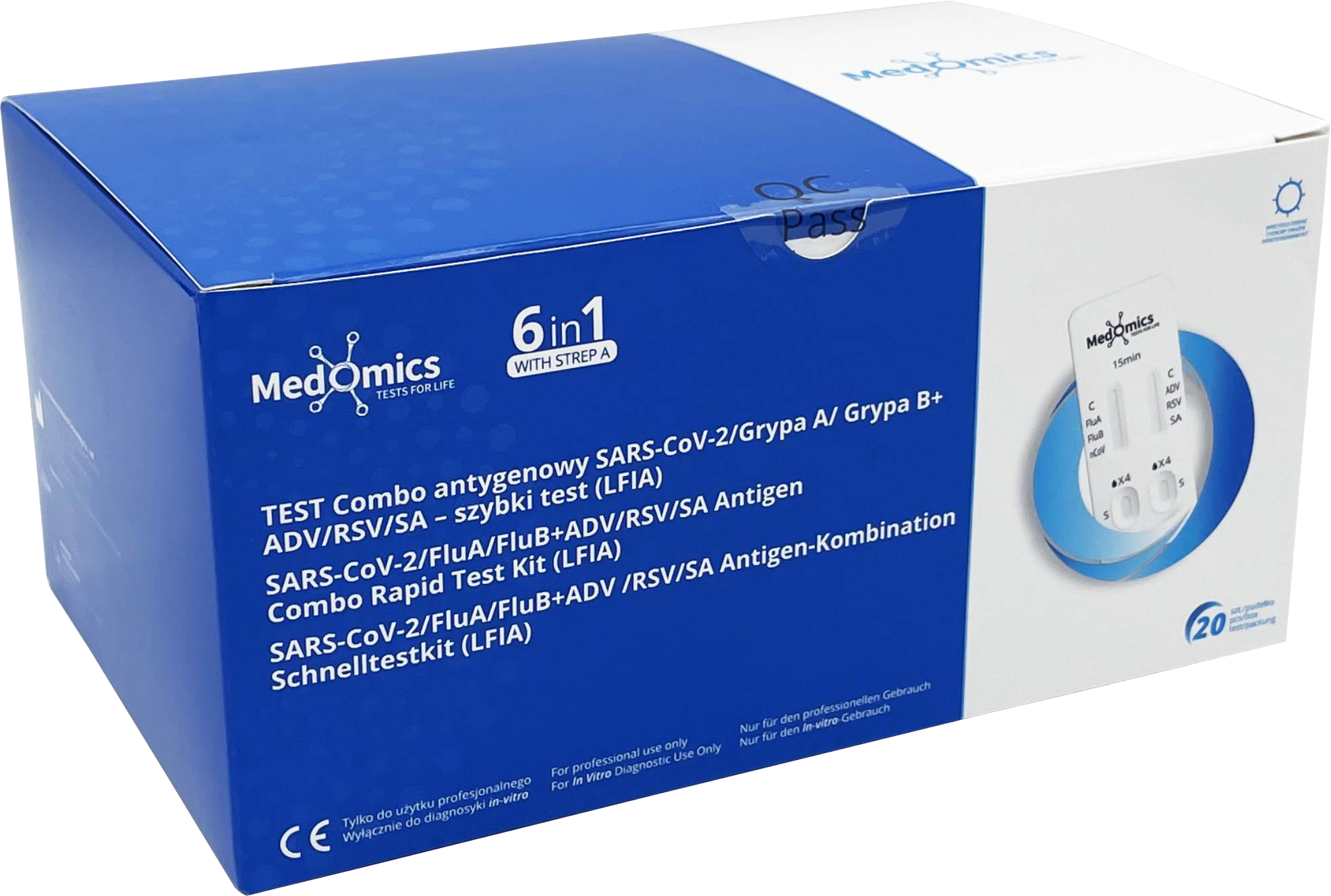 Medomics 6w1 – test profesjonalny (20 szt.)