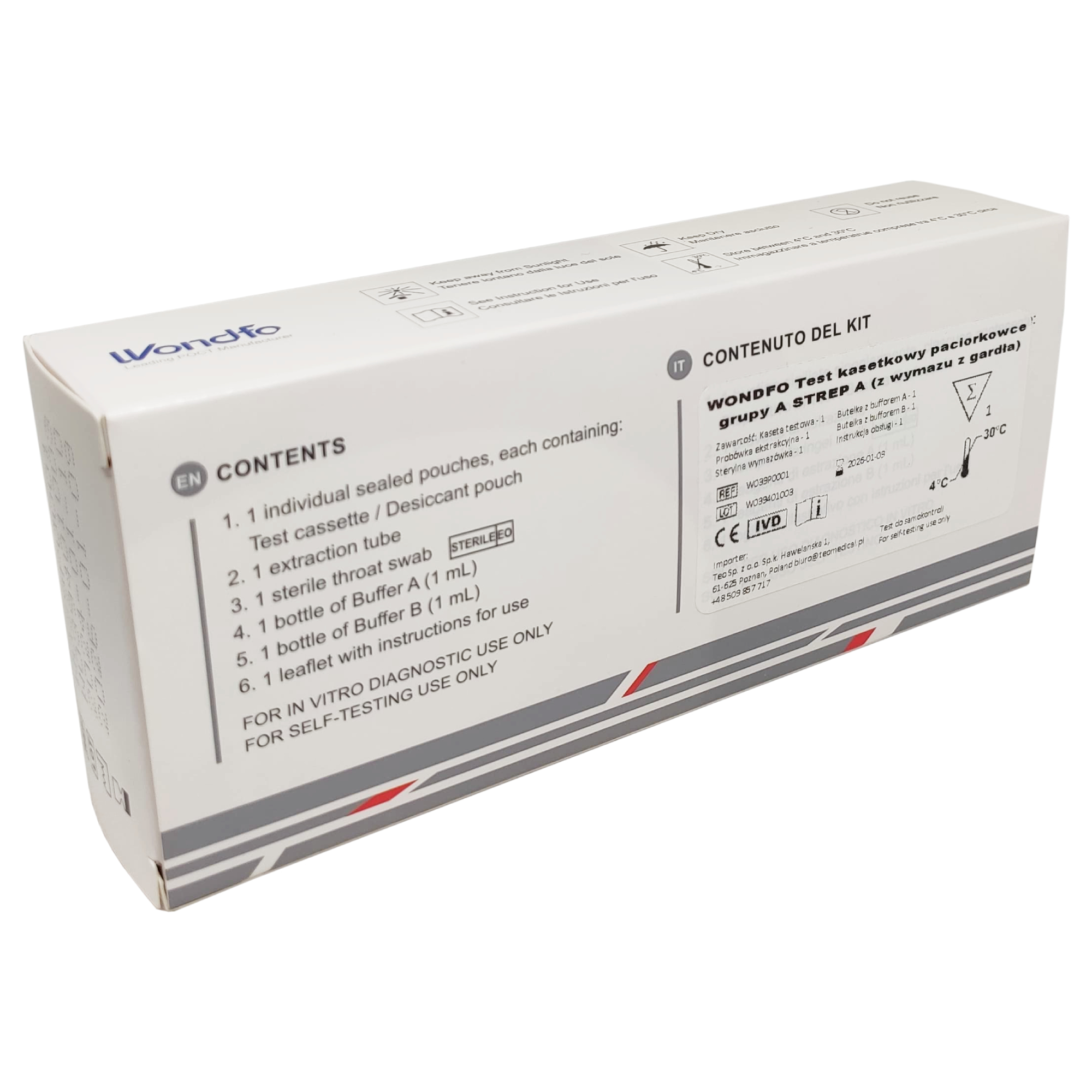 Wondfo Strep A — widok bok 1