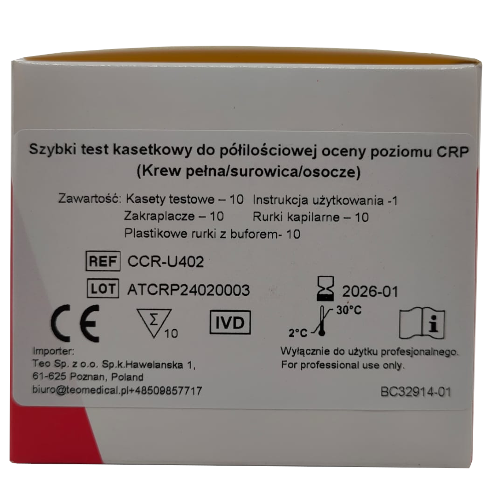 ALLTEST CRP — naklejka PL